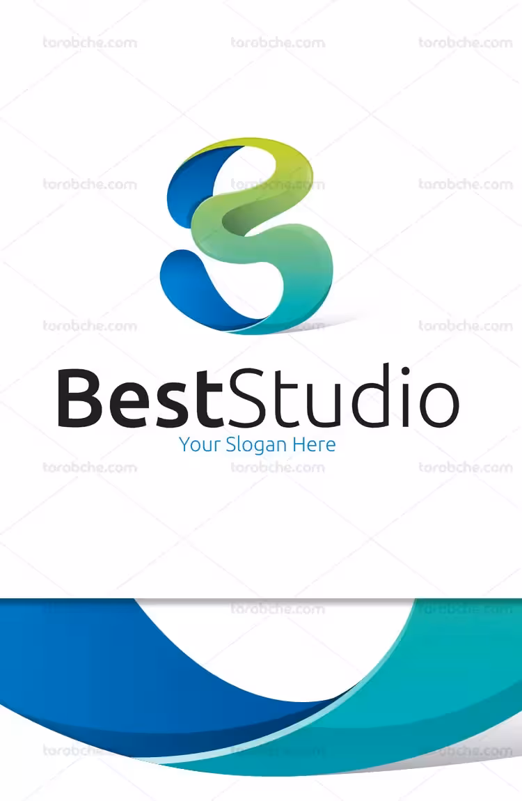 وکتور لوگو حرف لاتین B | گرافیک با طعم تربچه