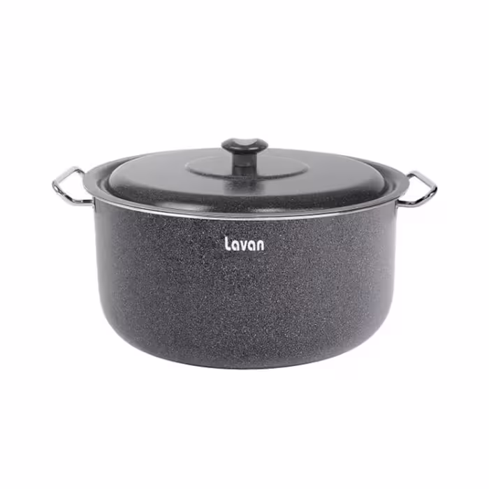 قابلمه گرانیتی لاوان (LAVAN) سایز 40، مدل تیتان، رنگ طوسی