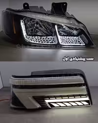 ست چراغ اسپرت پرشیا جلو کفخوابL سفید و خطر NX سفید
