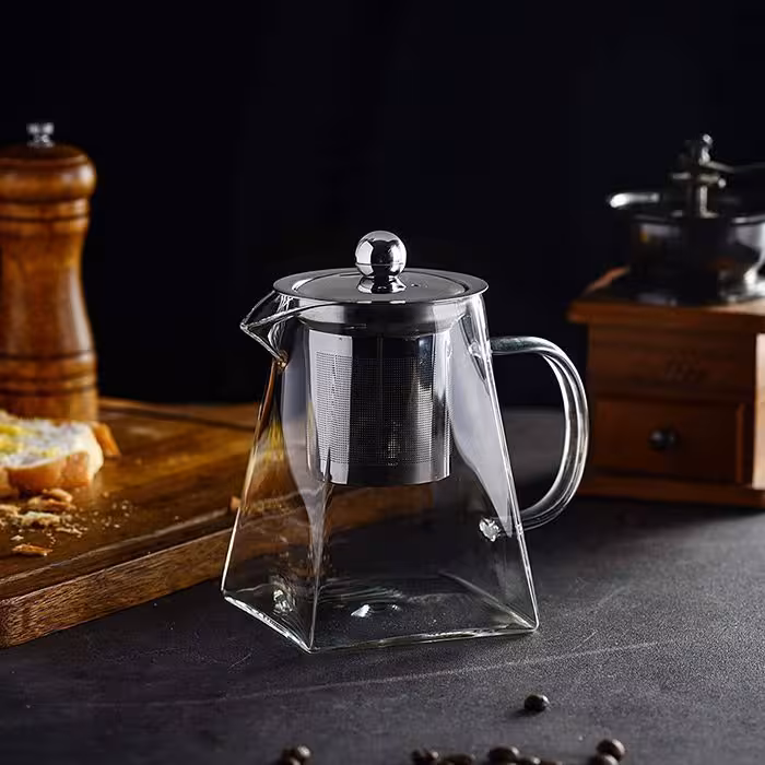 قوری پیرکس کفه مربعی