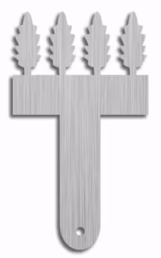 بودکور شانه شکلات استيل کوچک طرح برگ بلوط 240054