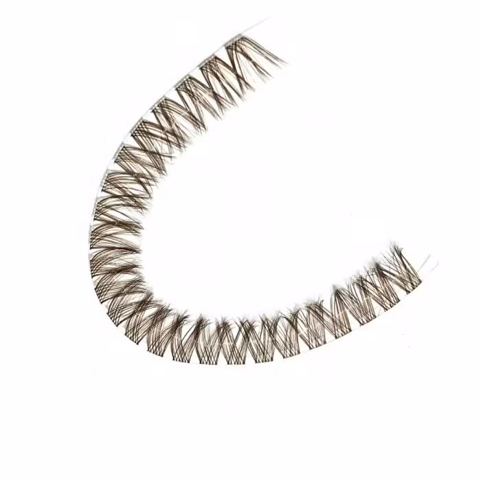 مژه ریسه ای فیشر رنگ قهوه ای سایز 14