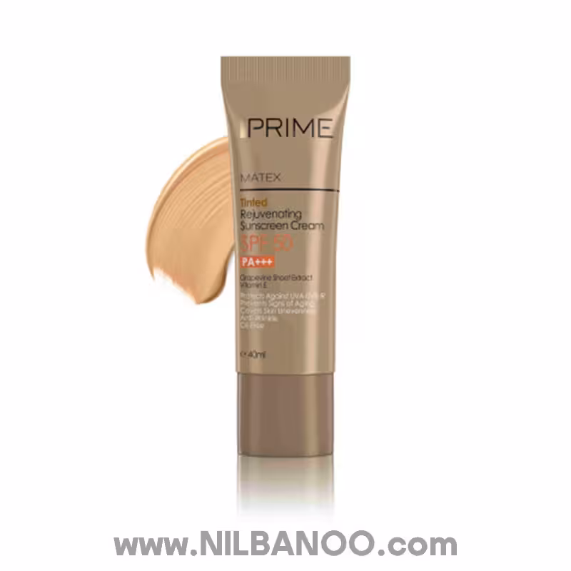 کرم ضد آفتاب جوان کننده پریم رنگی SPF50