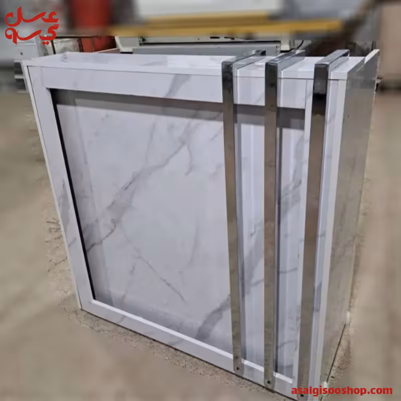 میز کانتر منشی طرح سنگ-کد1150