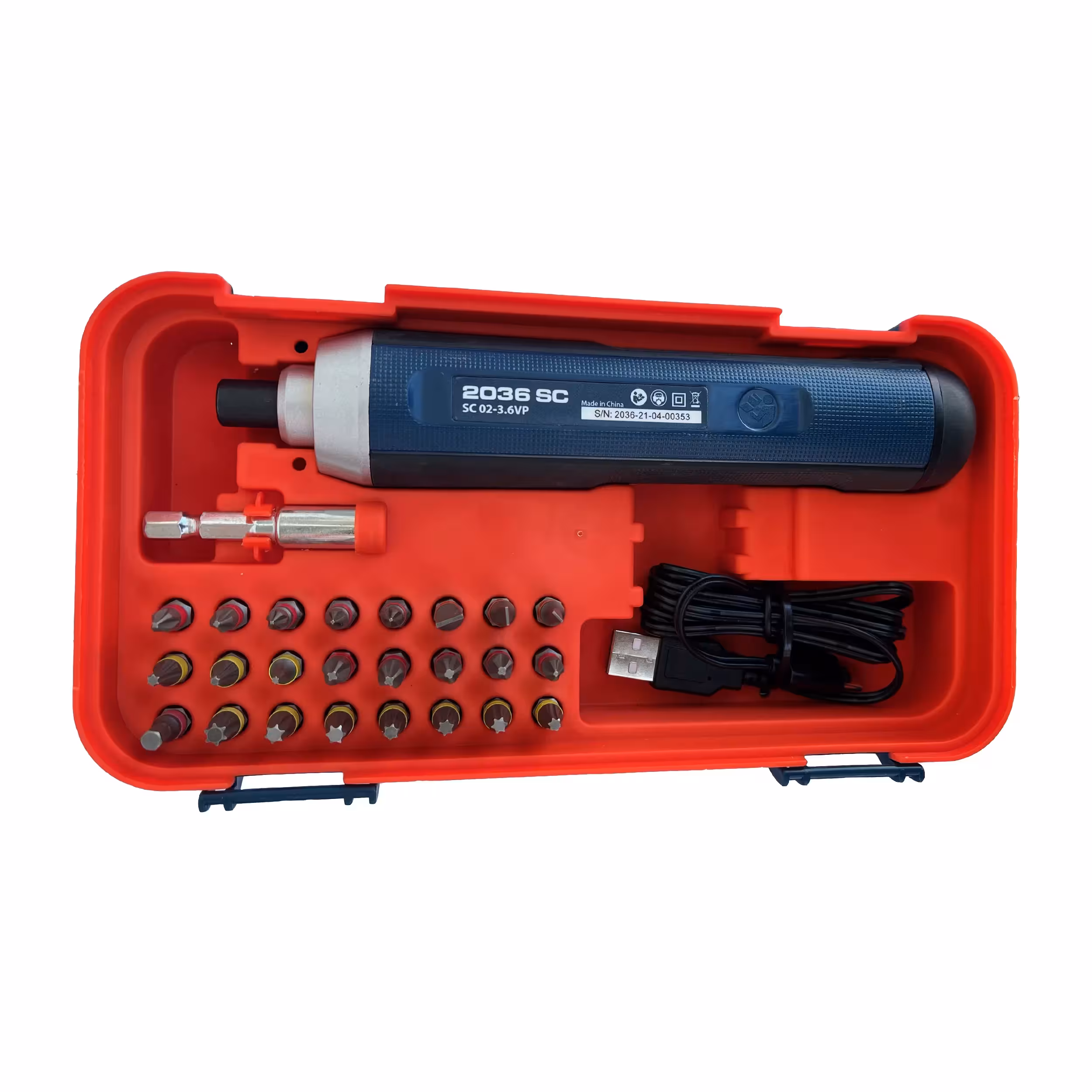 پیچ گوشتی شارژی توسن مدل 2036 SC مجموعه 25 عددی