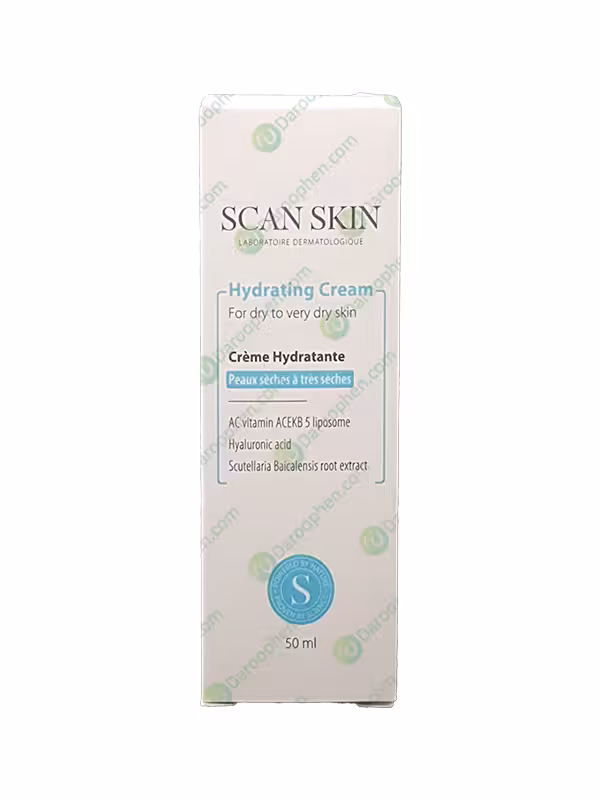کرم آبرسان اسکن اسکین مناسب پوست خشک و خیلی خشک حجم 50 میل – Scan Skin Hydrating Cream For Dry to Very Dry Skin 50 ml