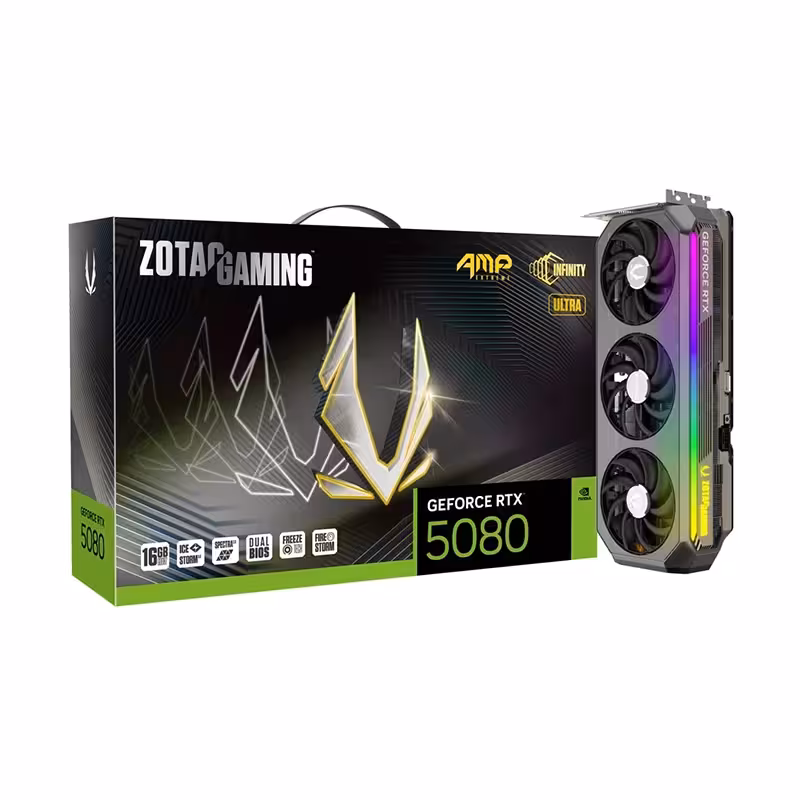 کارت گرافیک زوتک GAMING GeForce RTX 5080 AMP Extreme INFINITY ULTRA 16GB