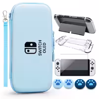 VGBUS 7-in-1 Accessory Case for Nintendo Switch OLED – Turquoise