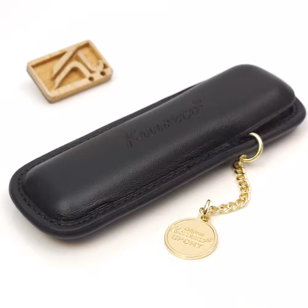 کاوکو لفاف زنجیر دار Kaweco Classic 2-pen Black leather pouch