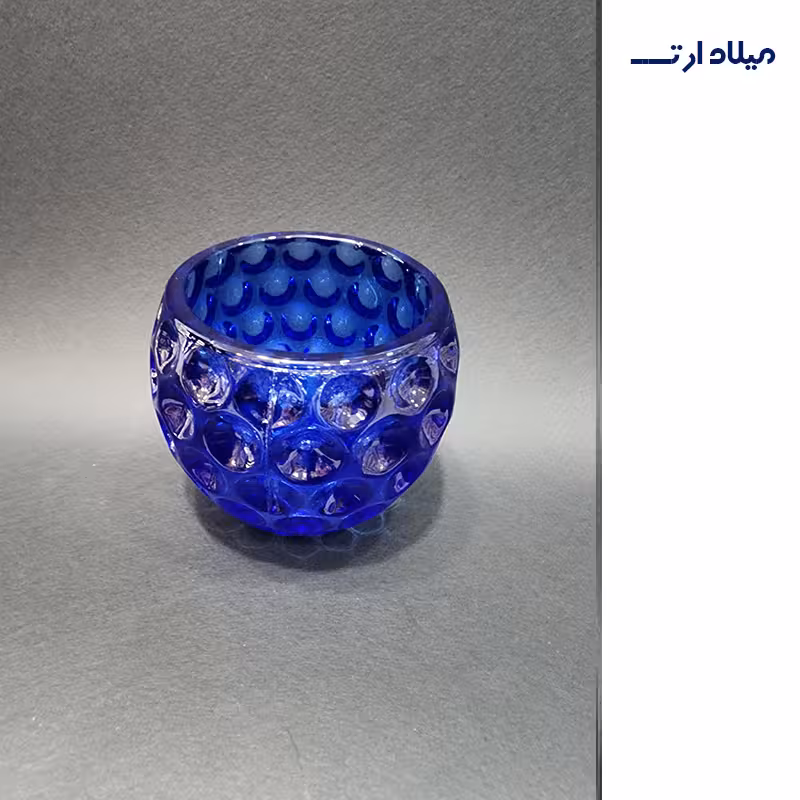 جا شمعی شستی آبی قطر7.5ارتفاع6.5