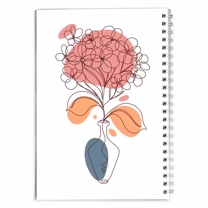 دفتر مشق گرافیکی گل