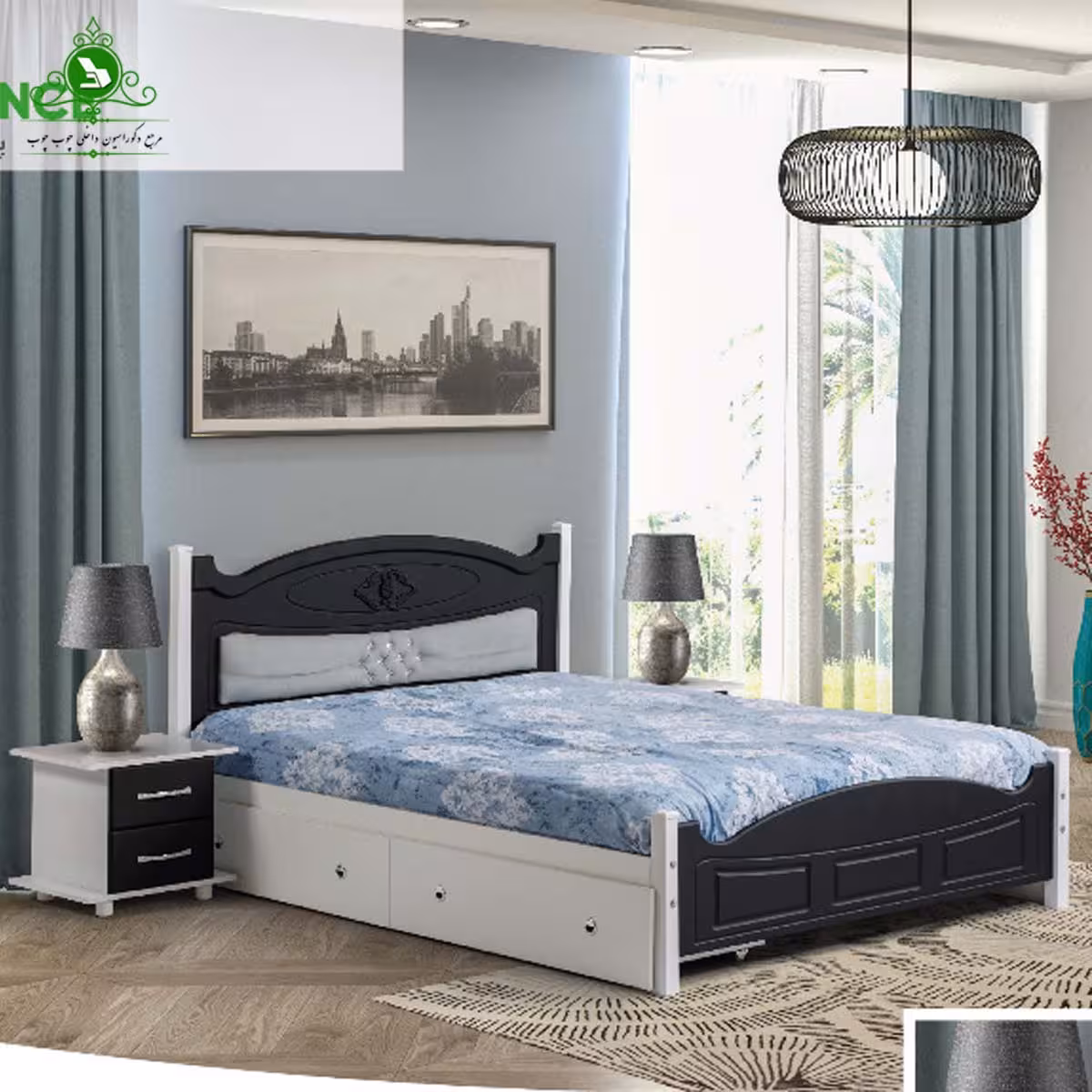 تخت خواب دو نفره مدل پرنس