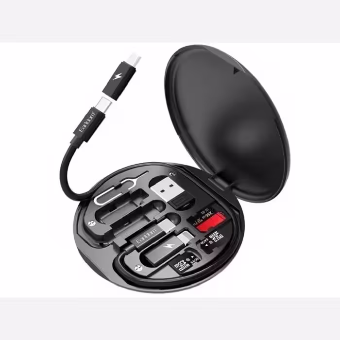 مجموعه کابل چند کاره تایپ سی  یو اس بی  میکرو و لایتنینگ 60 وات ارلدام Earldom TC20 Data
