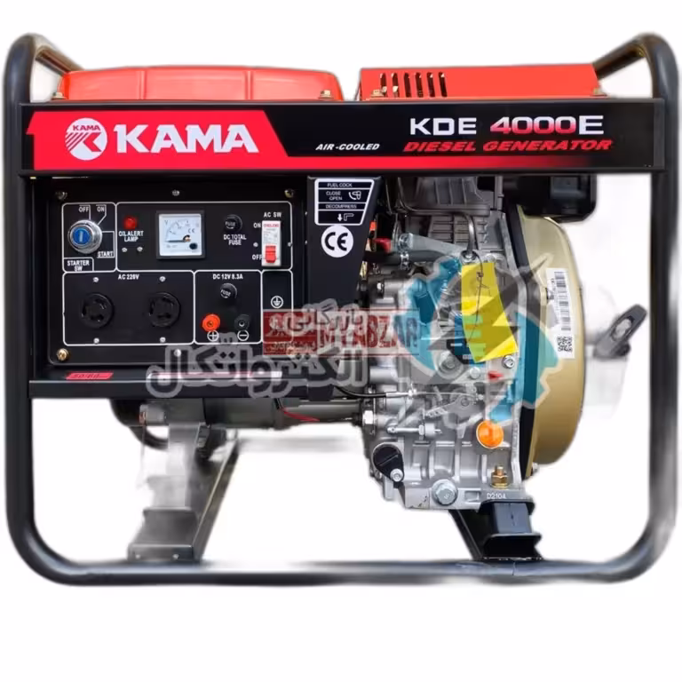 موتور برق کاما 3 کیلو وات دیزلی مدل kama KDE4000E ا موتور برق 3 کیلو وات دیزلی کاما مدل kama KDE4000E