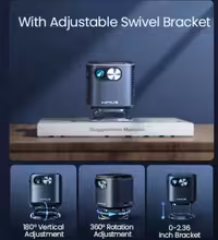 مینی پروژکتور جیبی اندروید وایفا بلوتوث دار مارک WiMiUS مدل Q2 Pro