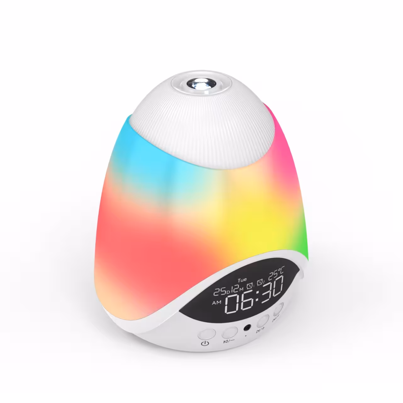 چراغ خواب مدل 16 رنگه ساعت دار و موزیکال