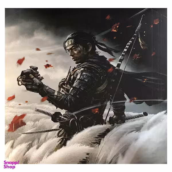 برچسب پلی استیشن 4 اسلیم مدل ghost of tsushima