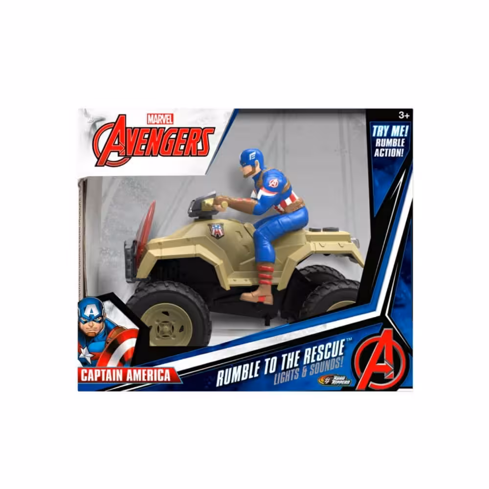 کاپیتان آمریکا و موتور چهارچرخ Captain America Rumble to the rescue