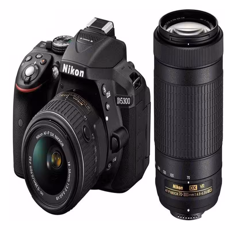 دوربين دیجیتال Nikon مدل D5300 به همراه لنز 18-55 و 70-300 میلی متر - فروشگاه اینترنتی طیف سنتر