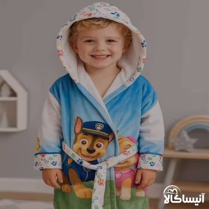 حوله پالتویی کودک برق لامع مدل جونیور