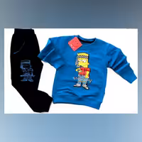 بلوز شلوار اسپورت بچگانه سایز 35 طرح بارت سیمپسون درجه یک ارسال رایگان 