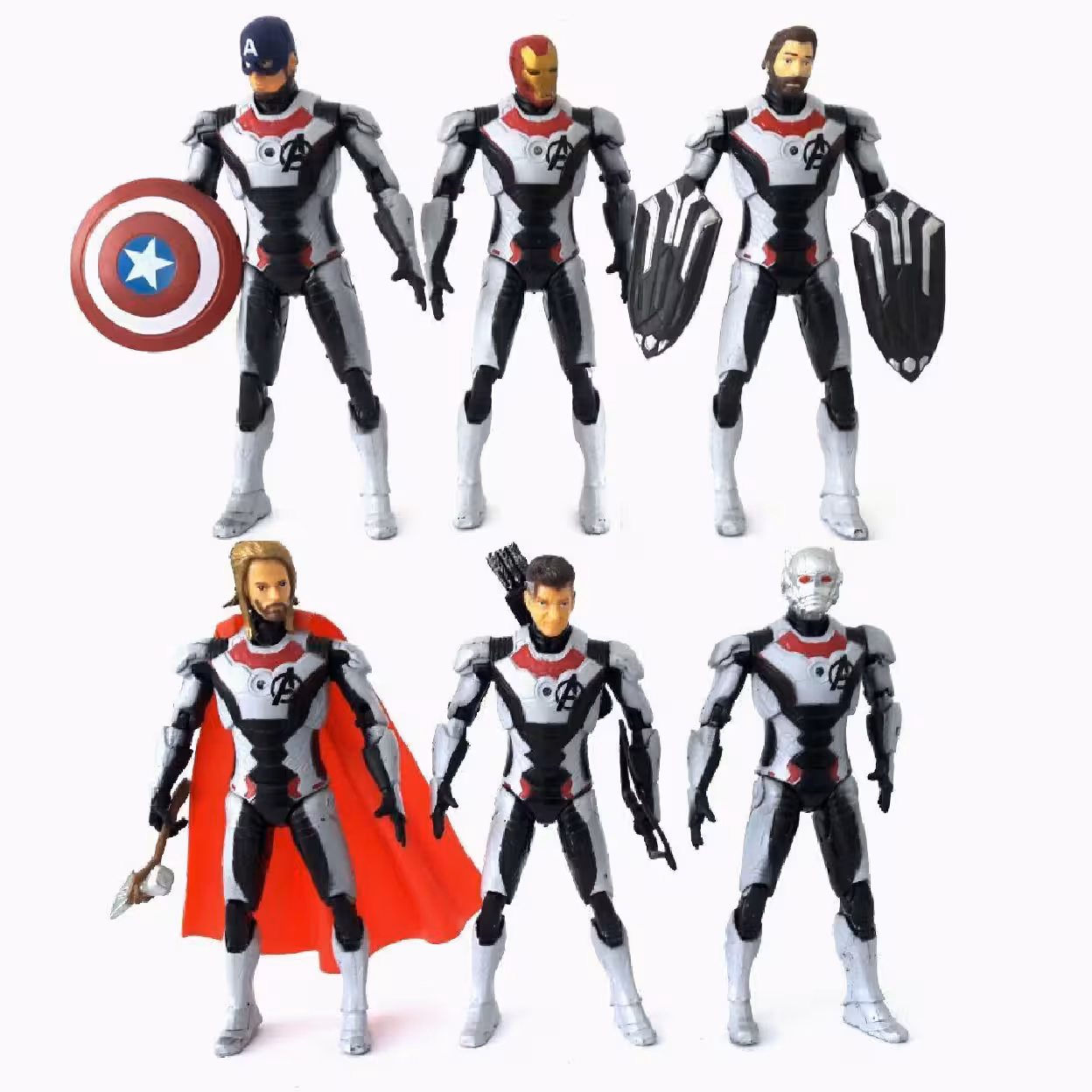 اکشن فیگور اونجرز اند گیم Avengers: Endgame طرح لباس فضایی مجموعه 6 عددی