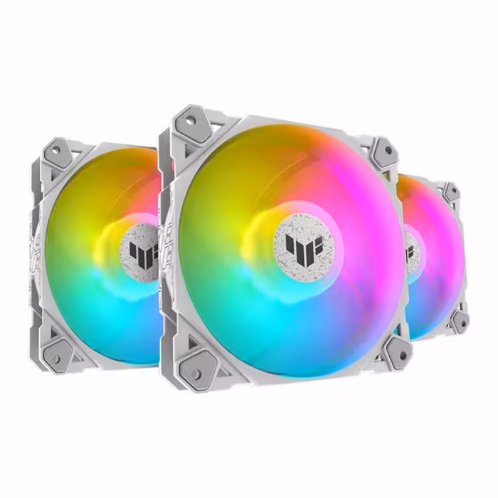 فن کیس ایسوس TUF Gaming TF120 ARGB White بسته 3 عددی