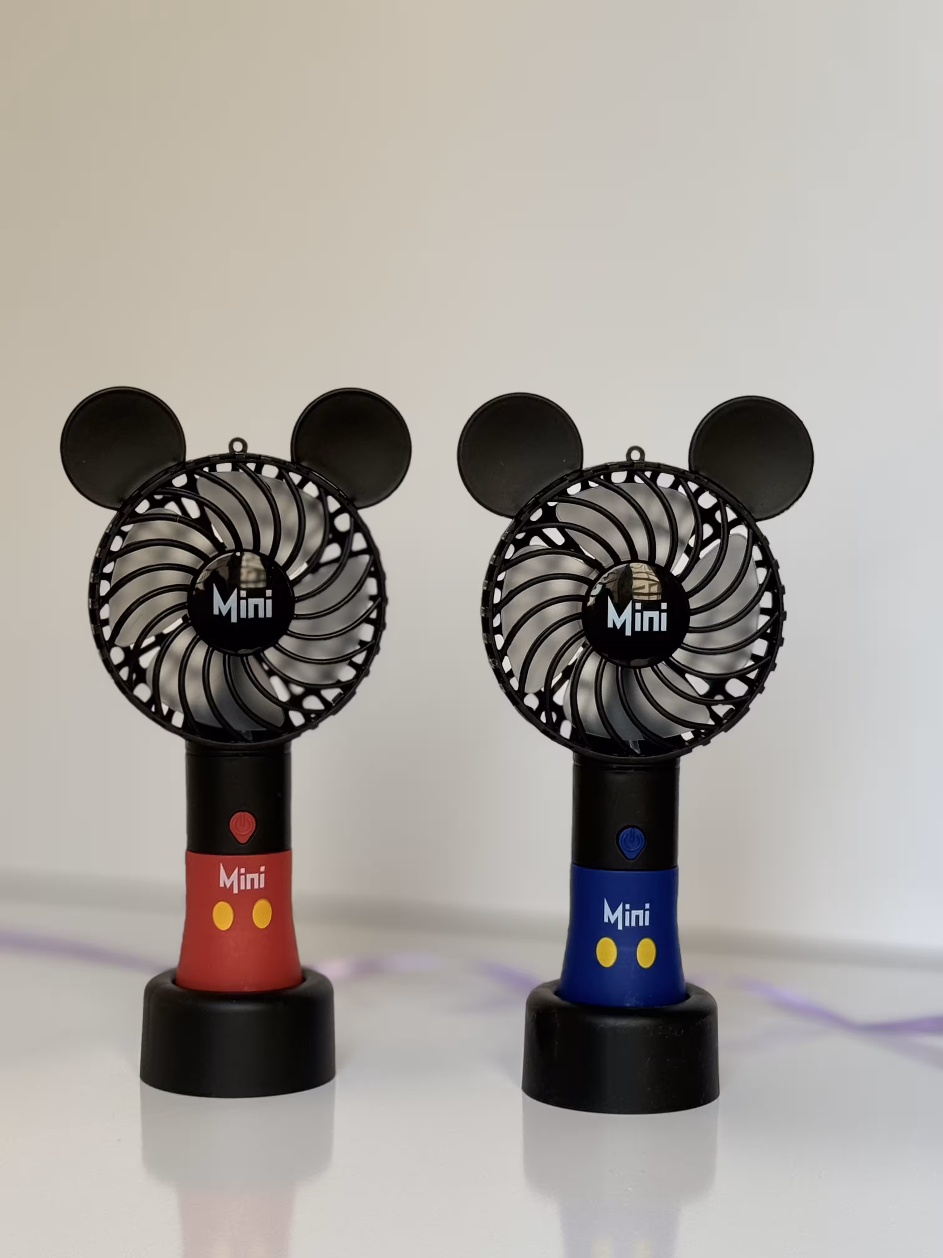 پنکه شارژی مدل فانتزی ، عروسکی میکی و مینی موس