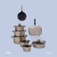 سرویس قابلمه 15 پارچه کیهانی مدل دیاموند یونیک کد UN-8523