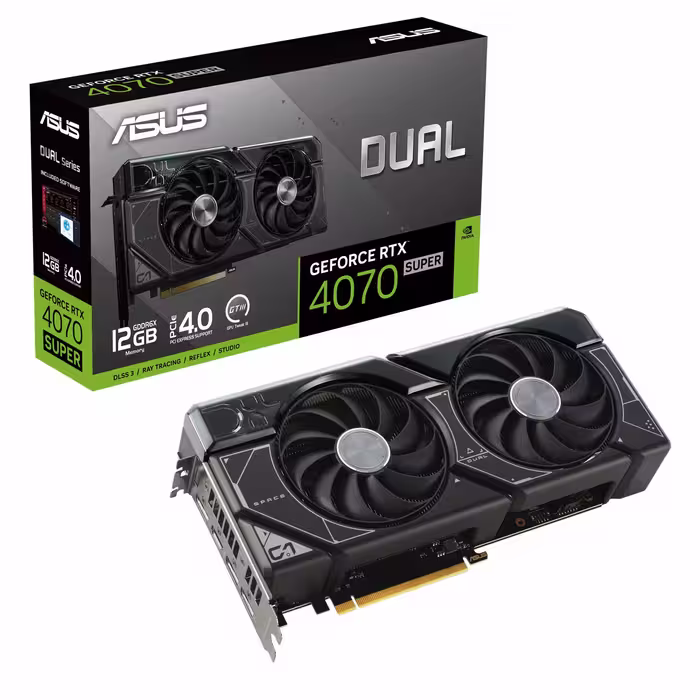 کارت گرافیک ایسوس GeForce RTX 4070 SUPER DUAL OC