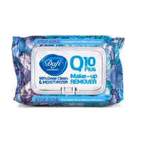دستمال مرطوب پاک کننده آرایش مدل STOP IRRITATION سری Q10 درب دار 50 عددی ضد التهاب دافی Dafi
