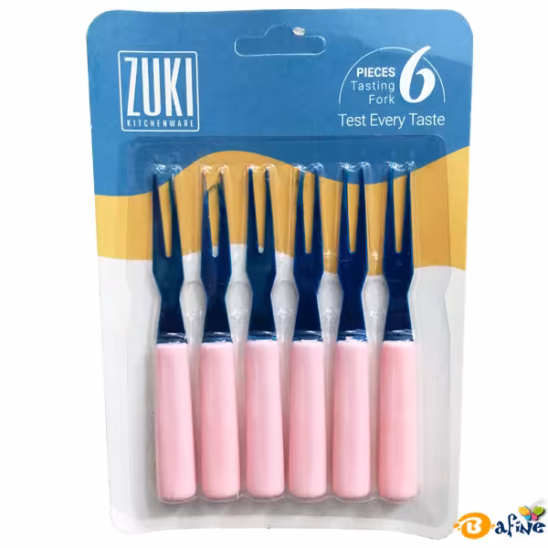 قیمت و خرید چنگال خرما و زیتون خوری 6 عددی Zuki