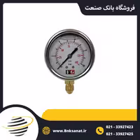گیج فشار FG چین روغنی عمودی صفحه 6 سانتی متر
