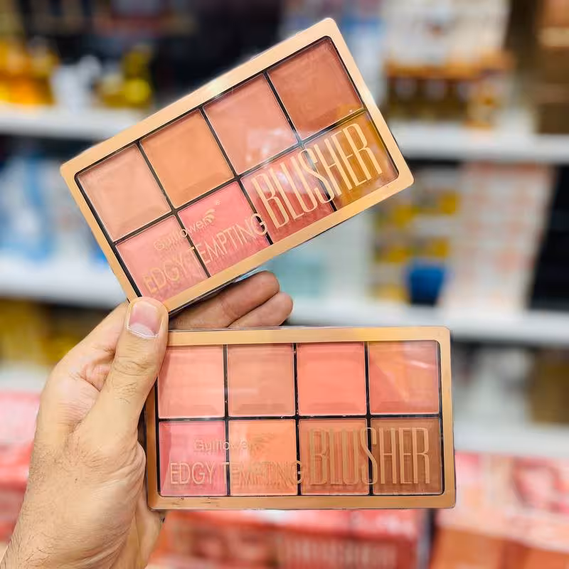 پالت 8 رنگ رژگونه گل فلاور صدرصد اصل و اورجینال