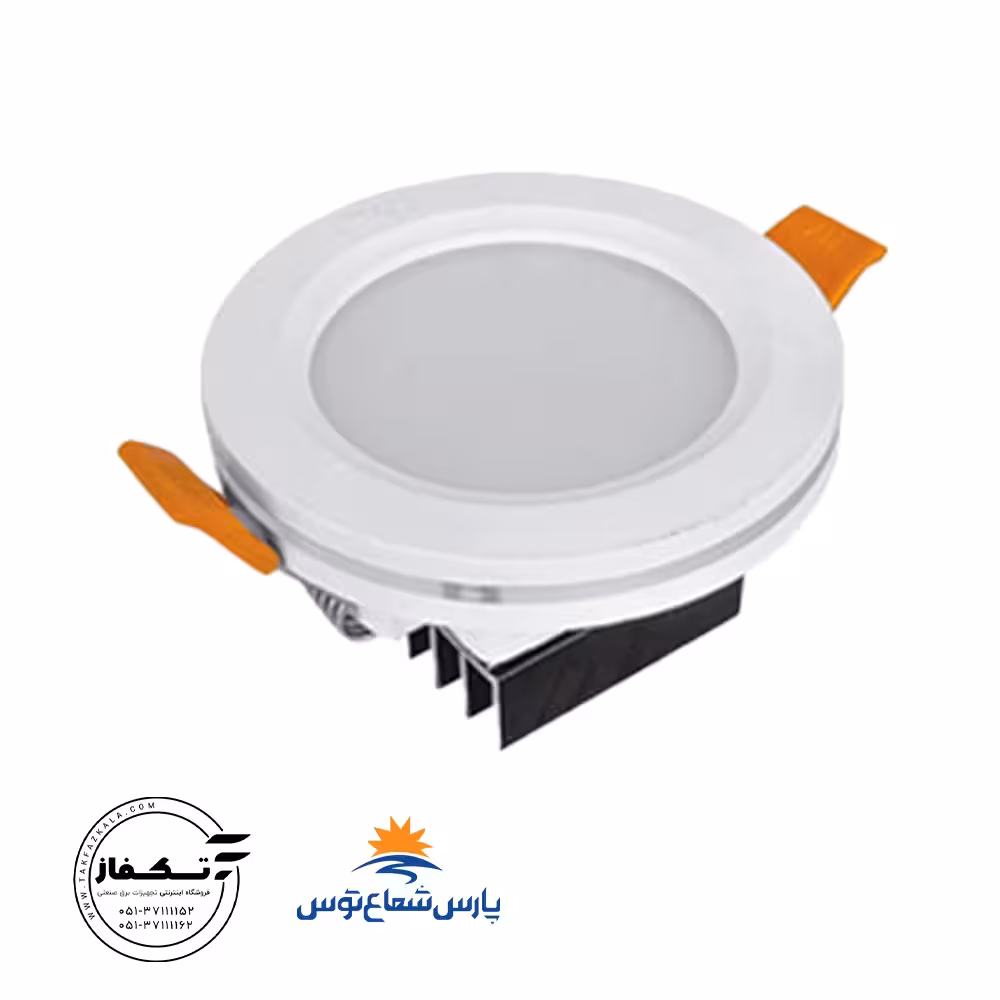 چراغ روکار آرامیس 7 وات دایره رنگ سفیدپارس شعاع توس