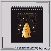 دفتر کاغذ مشکی کوچک کد 1 برند لانگو