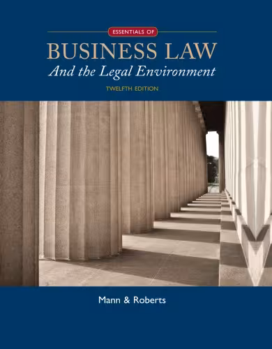 خرید و دانلود نسخه کامل کتاب Essentials of Business Law and the Legal Environment