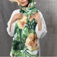 شال نخ اسلپ تک طرح تک رنگ قواره 200در70