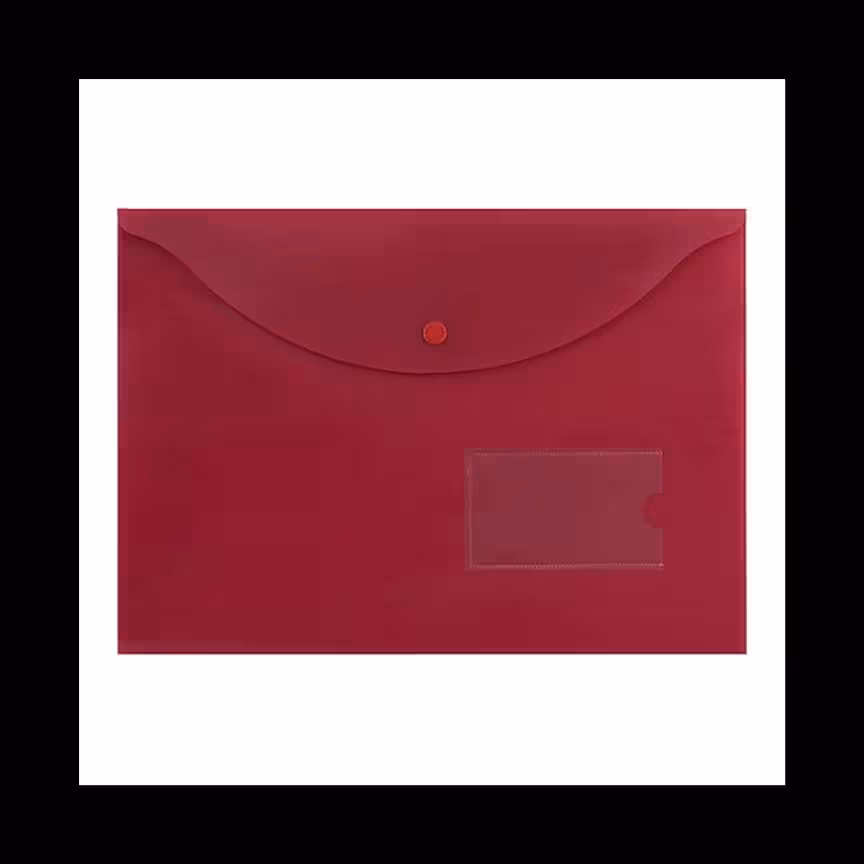 پوشه دکمه دار آ4 مات و شفاف پاپکو 116BMو BT بسته 108 عددی