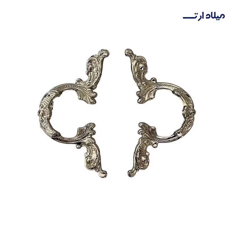 دسته سینی سلطنتی نقره ای