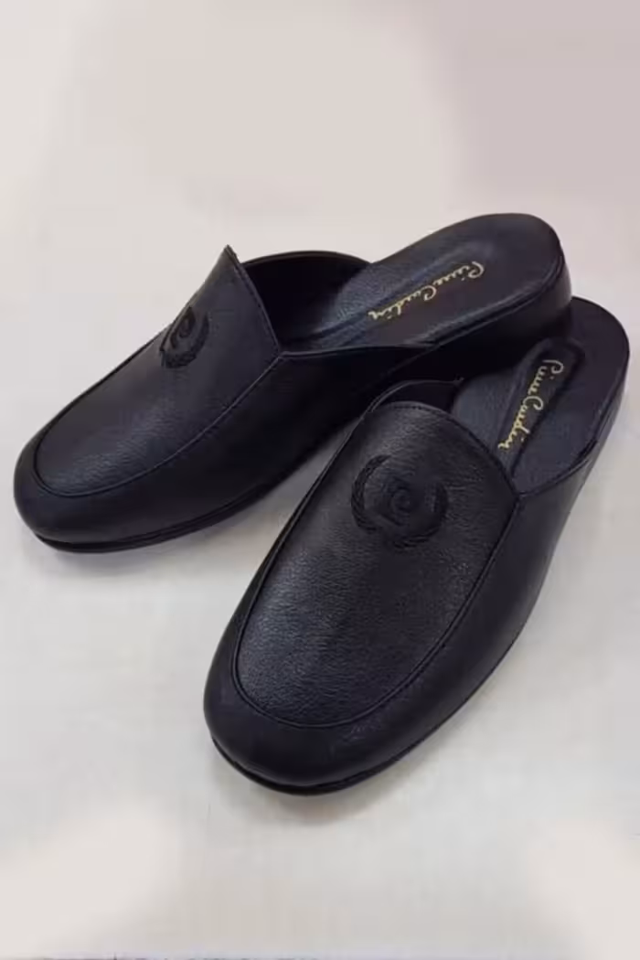 کفش پسرانه صندل چرمی با طرح آرم – 4478