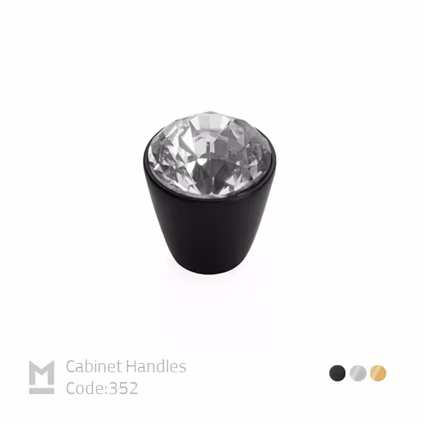 دستگیره تک پیچ ملونی 352 - یراقینو فروش یراق آلات کابینت و درب