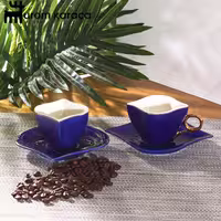 سرویس قهوه خوری 2 نفره امسان Sonsuz سرمه ای