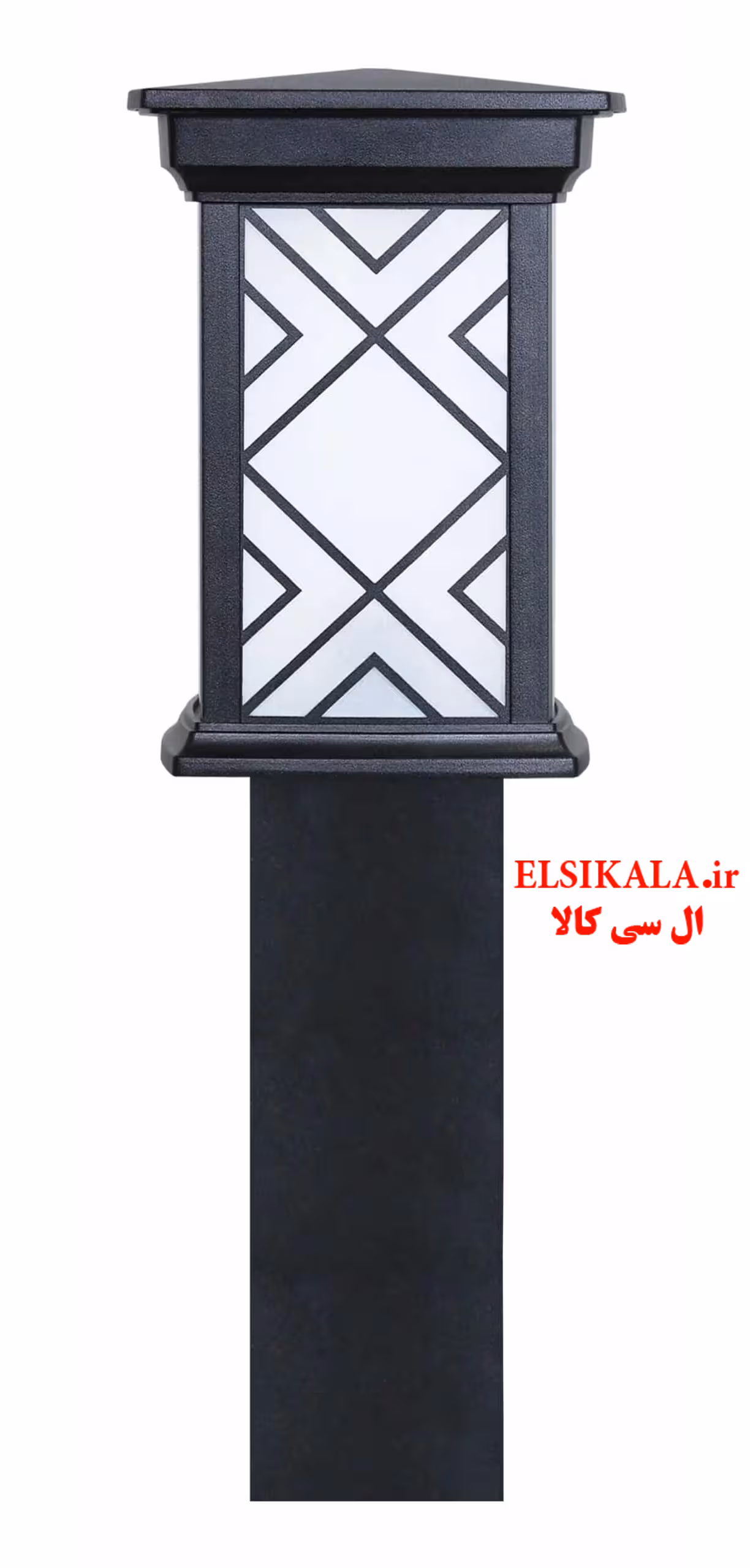 چراغ چمنی 60 سانت درتا طرحدار آلمینیوم دایکاست