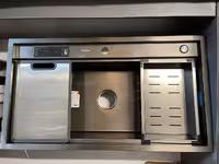 سینک تک لگن باکسی دو پله 90 سانت HoaDiao