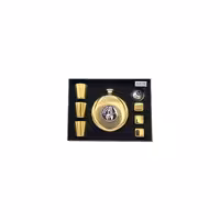 ست نوشیدنی استیل ضخیم گرد 3شات مدل Girl طلایی 2102-42-15291