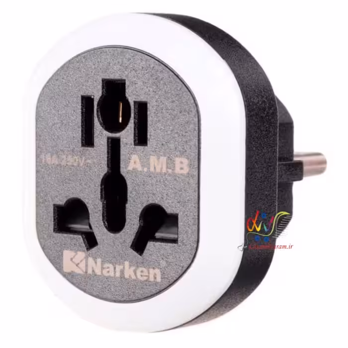 تبدیل دوشاخه برق نارکن مدل 3 به 2