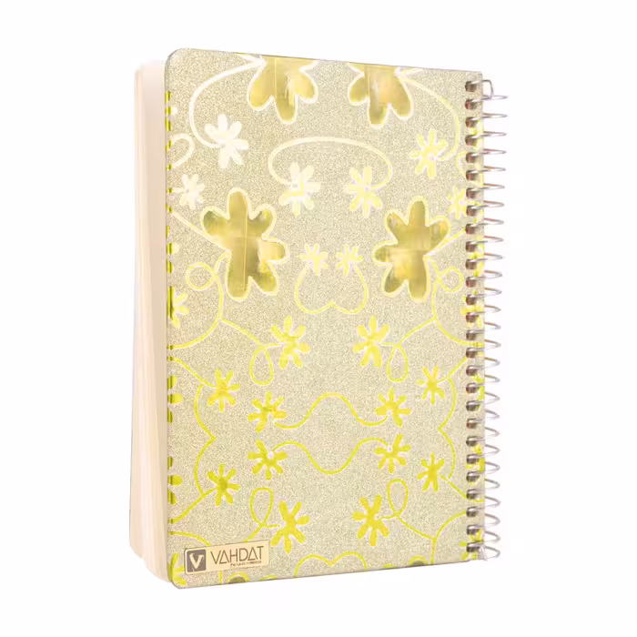 دفترچه یادداشت سیمی اکلیلی وحدت 100 برگ کد 02