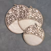 ست 3تایی دمکنی مخمل نگین - طرح 132