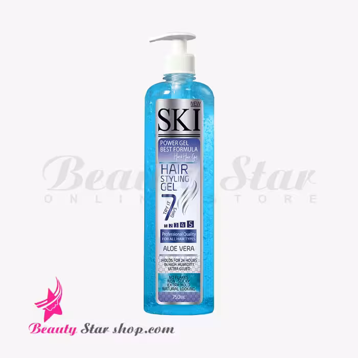 ژل مو حالت دهنده مو اسکی مدل ALOE VERA شماره 5 حجم 750 میلی لیتر